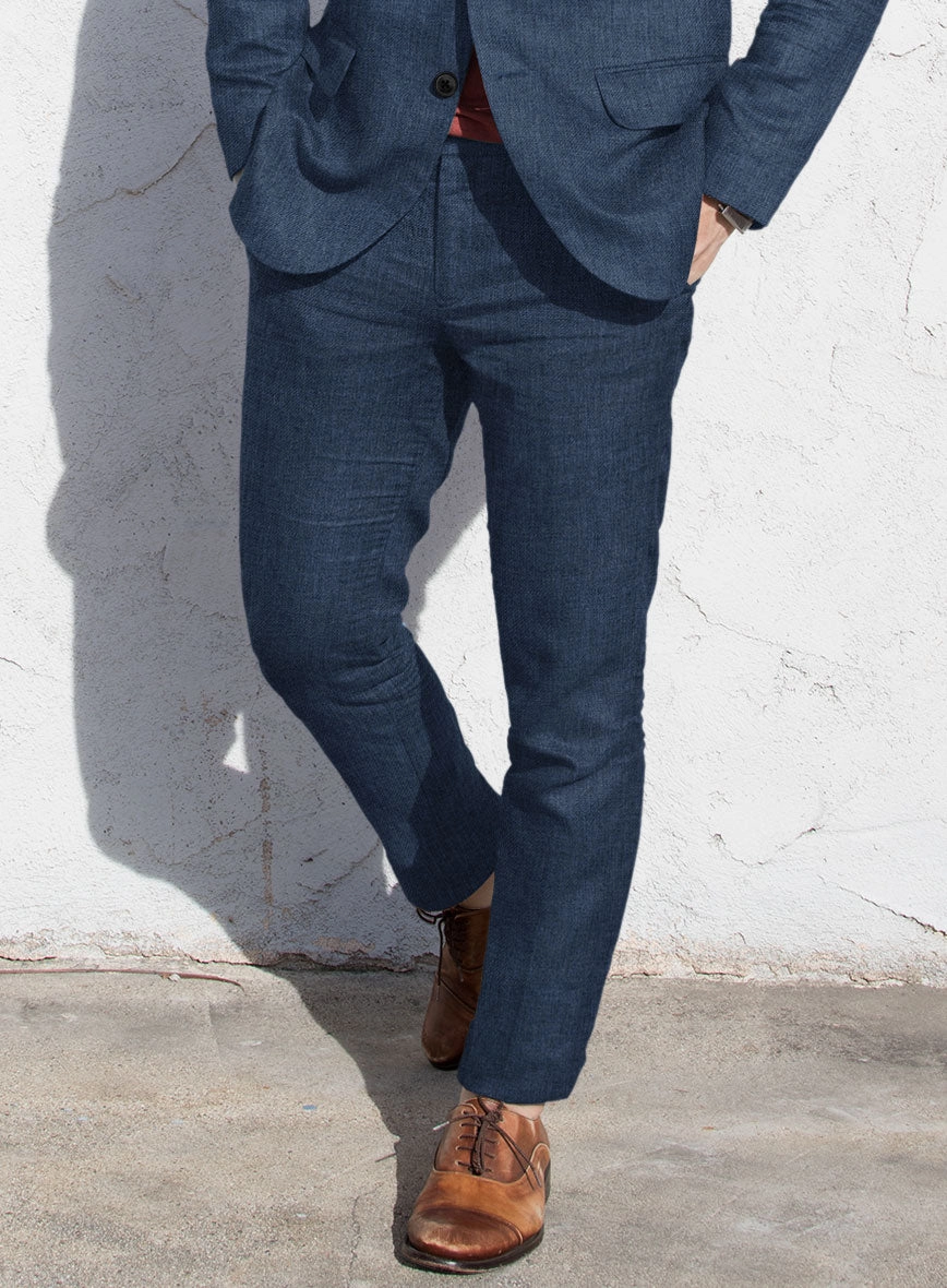 Solbiati Twill Indigo Linen Suit