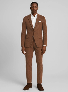 Spring Brown Corduroy Suit