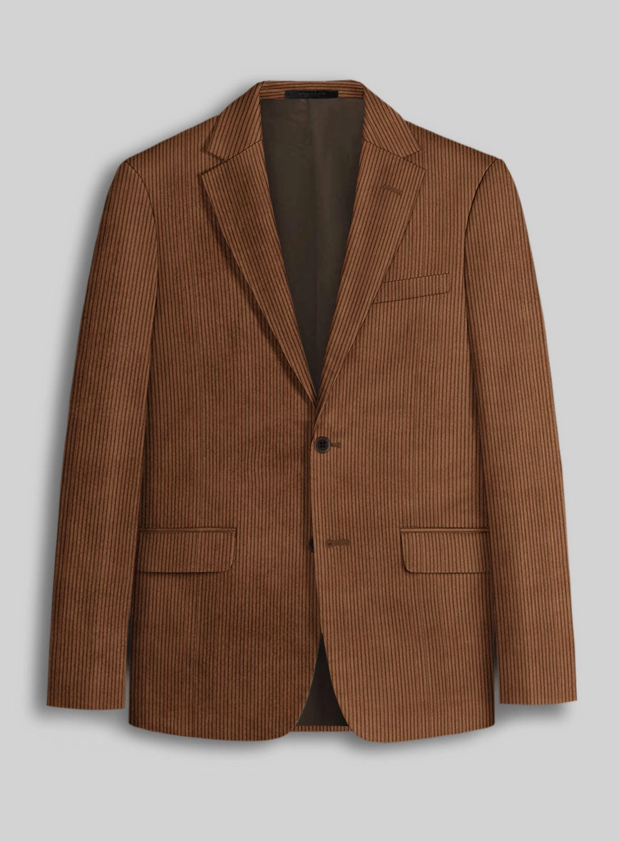 Spring Brown Corduroy Suit