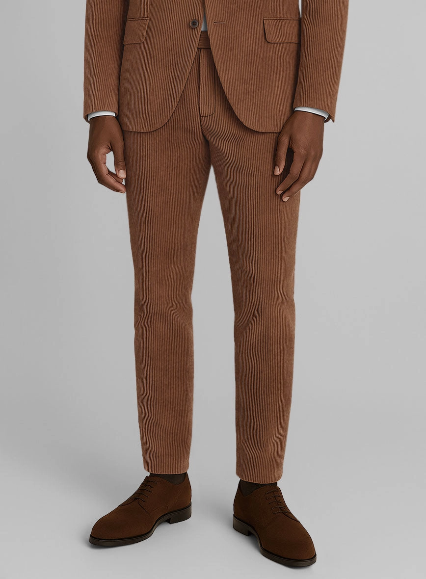 Spring Brown Corduroy Suit