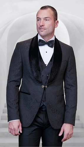Statement  Emporio-BLK Mens Suit
