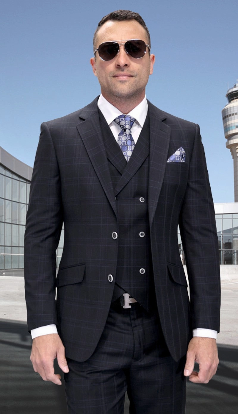 Statement  GIMANO-BK Mens Suit