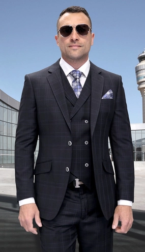 Statement  GIMANO-BK Mens Suit