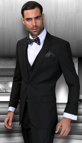 Statement  Lorenzo-BLK Mens Suit