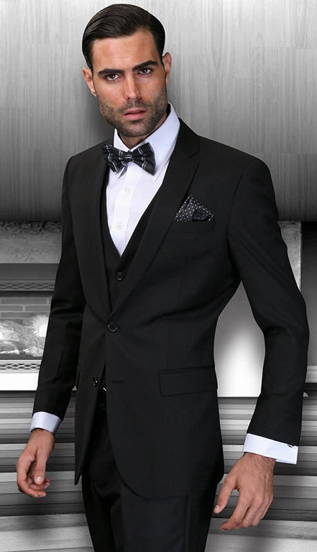 Statement  Lorenzo-BLK Mens Suit