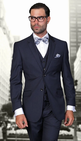 Statement  STZV-100 NVY Mens Suit