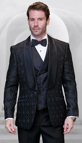 Statement  TIZANO-BLK Mens Suit