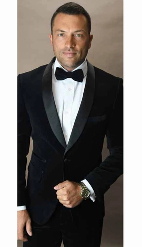 Statement  VL-100-BK Mens Suit