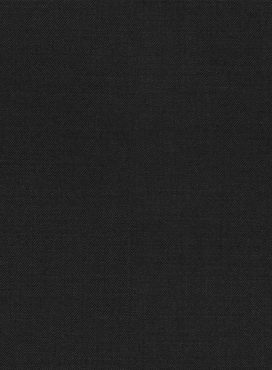 Stretch Black Wool Suit