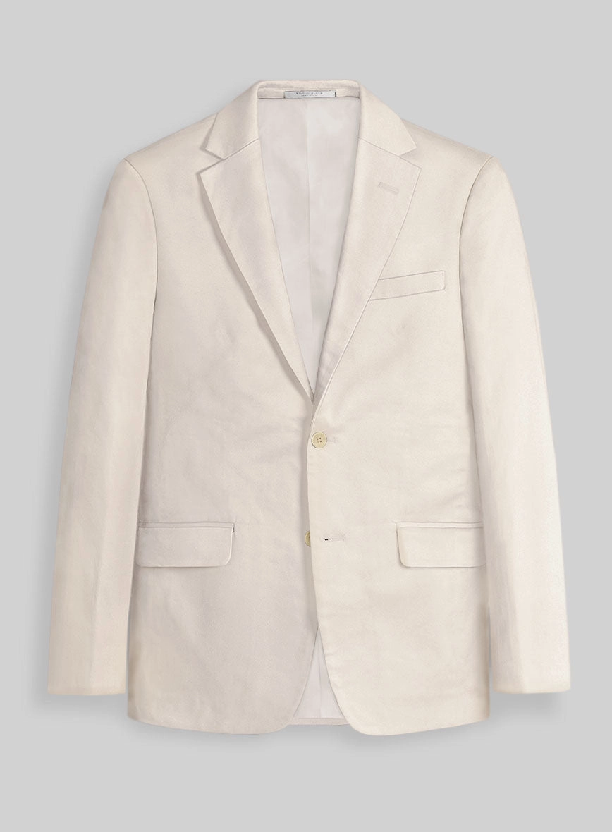 Stretch Summer Beige Chino Suit
