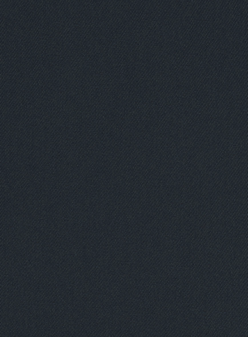Stretch Summer Navy Blue Chino Suit