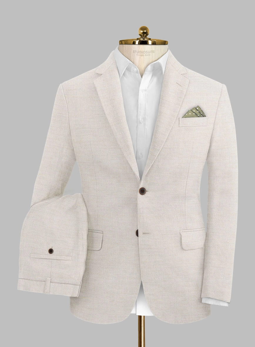 Stylbiella Spring Beige Linen Suit