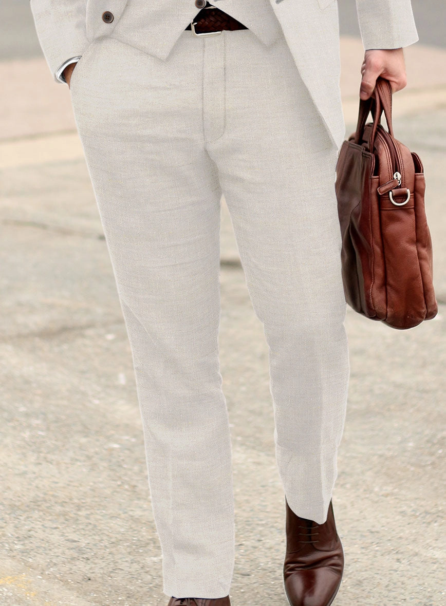 Stylbiella Spring Beige Linen Suit