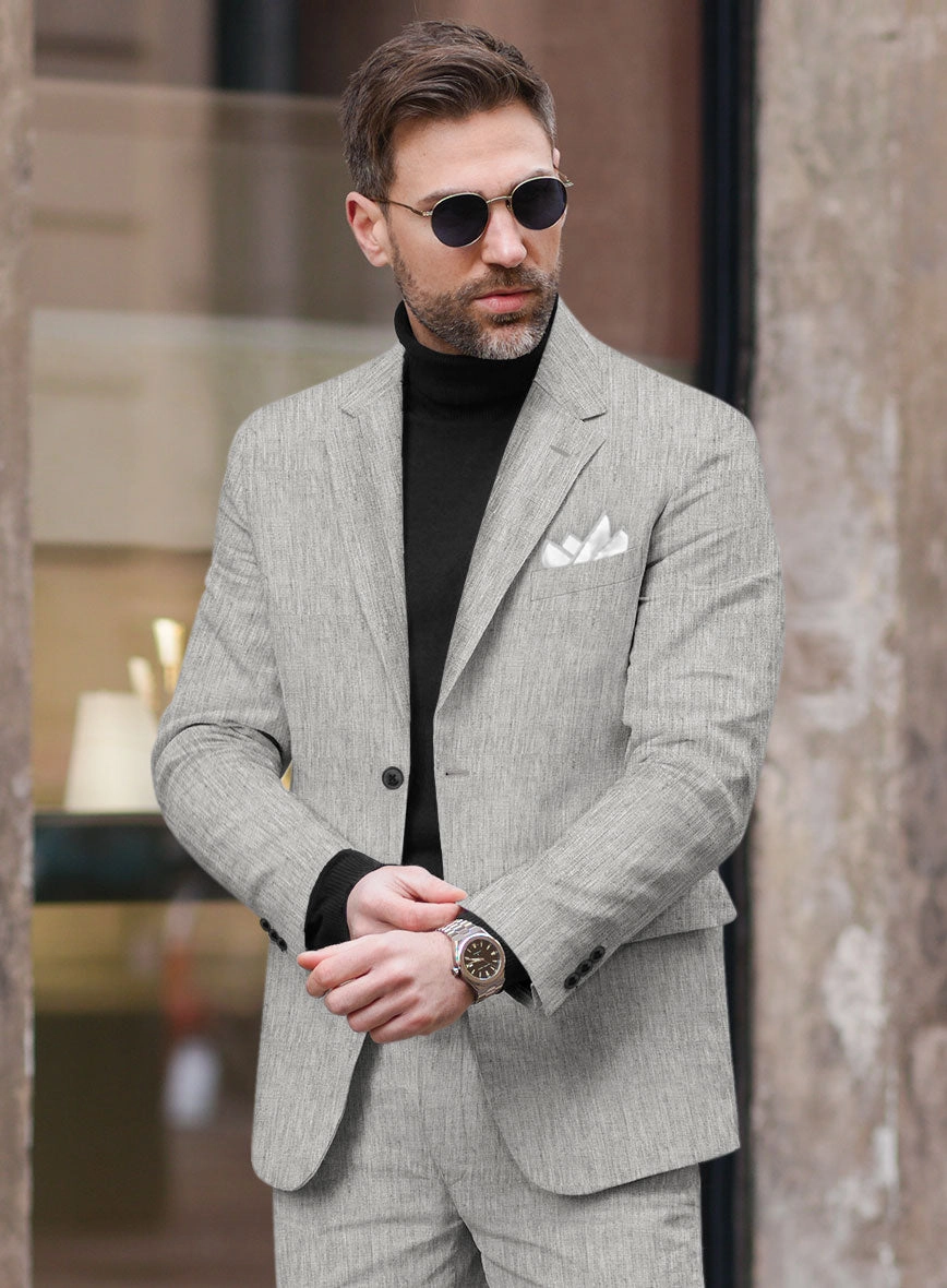 Stylbiella Spring Gray Linen Suit