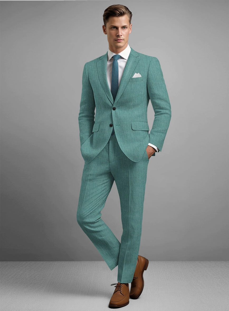 Stylbiella Spring Green Linen Suit