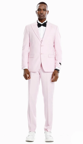Tazzio M370SK-PNK Mens Suit