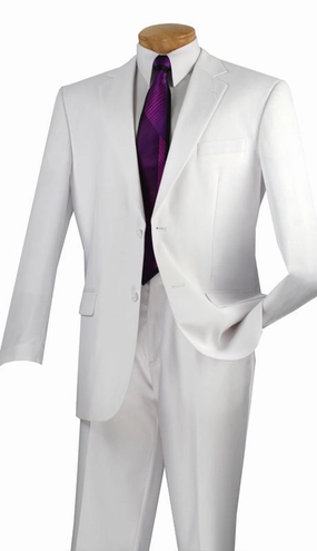 Vinci  2C900-2-WH   Mens Suit
