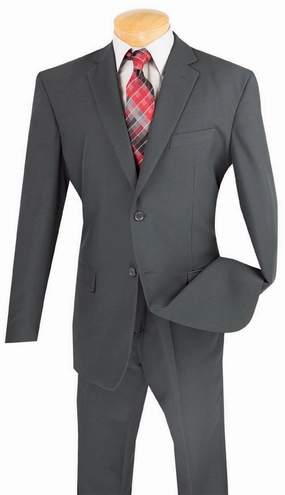 Vinci  2PP-CHARCOAL Mens Suit