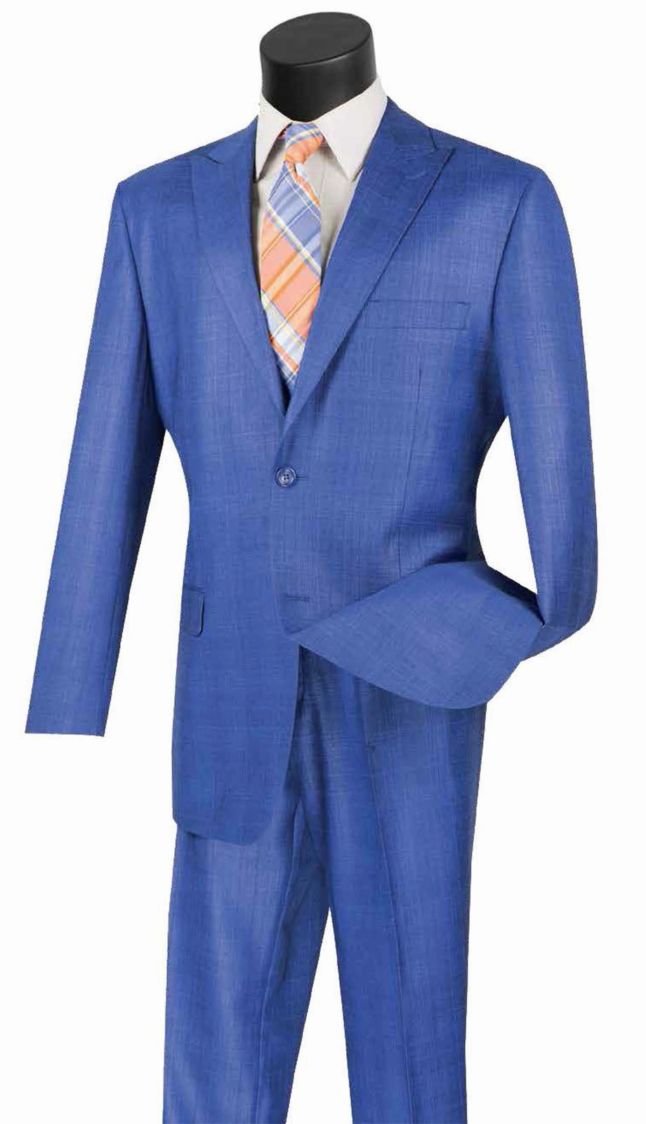 Vinci  2RW-1-BLU Mens Suit