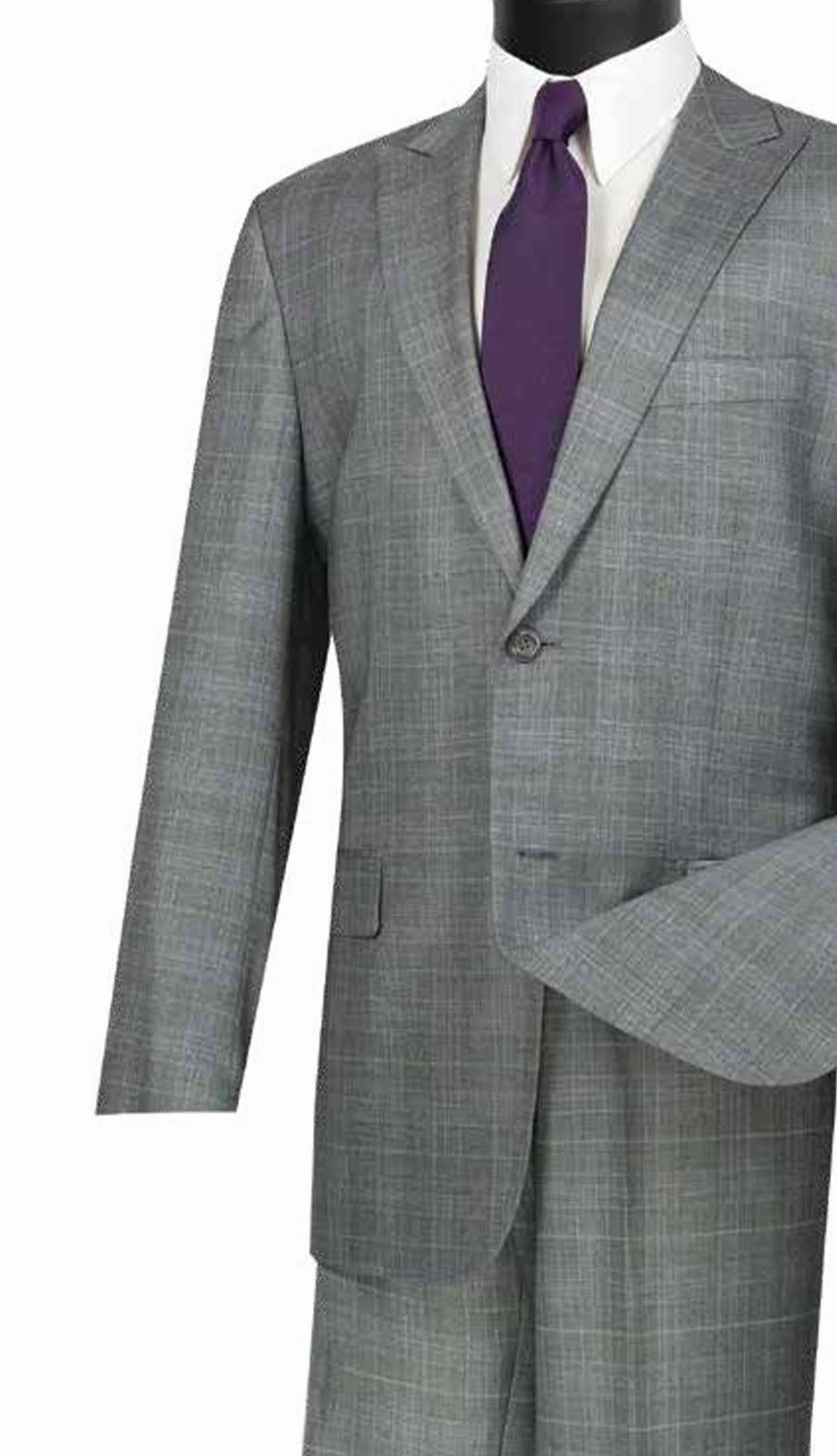 Vinci  2RW-1-GRY Mens Suit