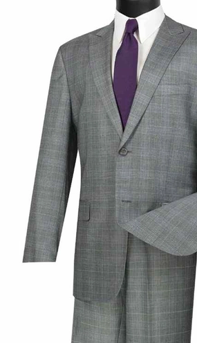 Vinci  2RW-1-GRY Mens Suit