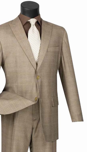 Vinci  2RW-1-TAN Mens Suit