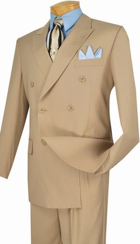 Vinci DC900-1-BEI Mens Suit