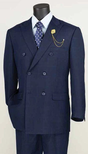 Vinci  DRW-2-NVY Mens Suit