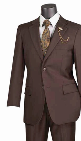 Vinci  F-2C900-BRN Mens Suit
