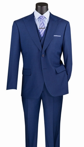 Vinci  MV2K-2-NVY Mens Suit