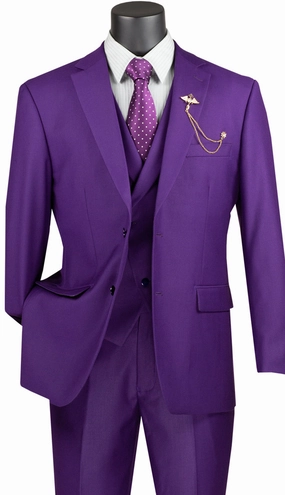Vinci  MV2TR-PUR  Mens Suit