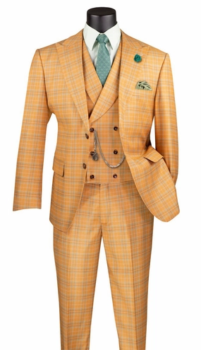 Vinci  MV2W-3-ORG Mens Suit