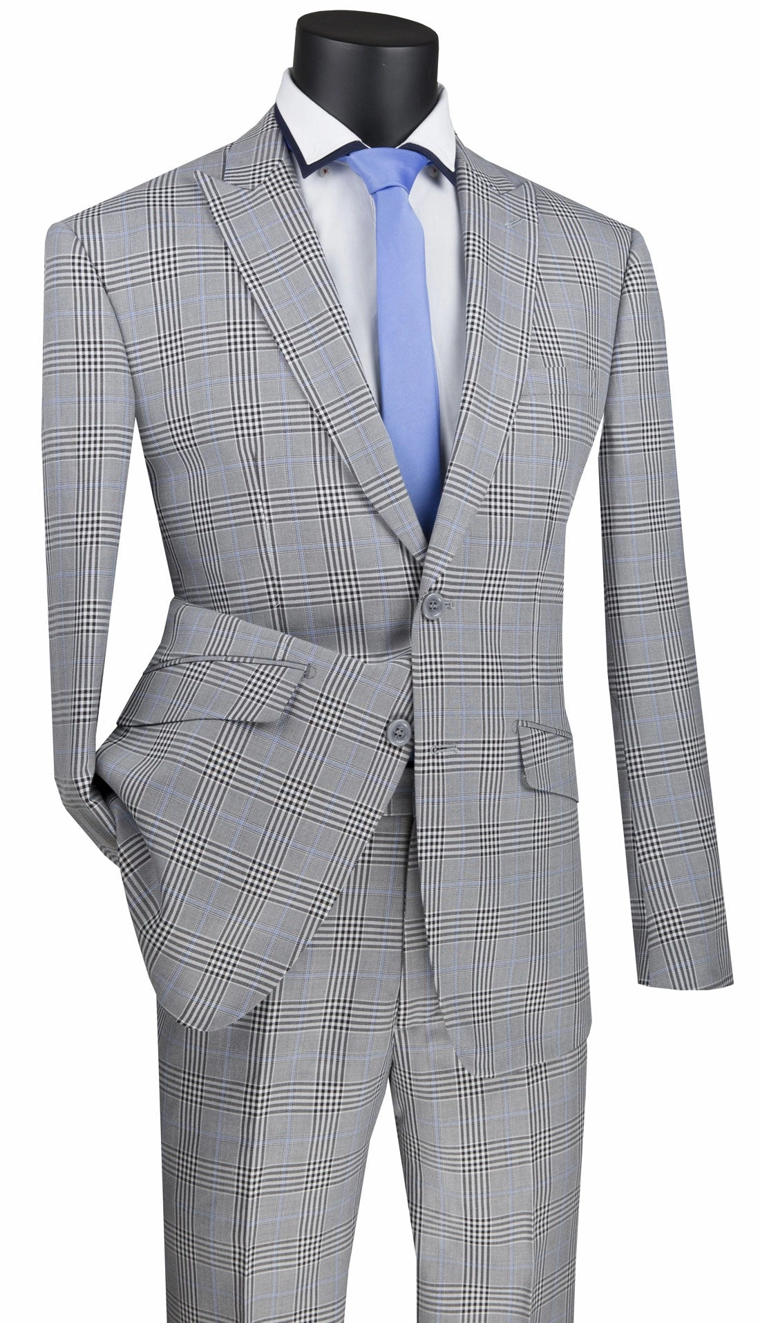 Vinci S2RW-1-GR Mens Suit