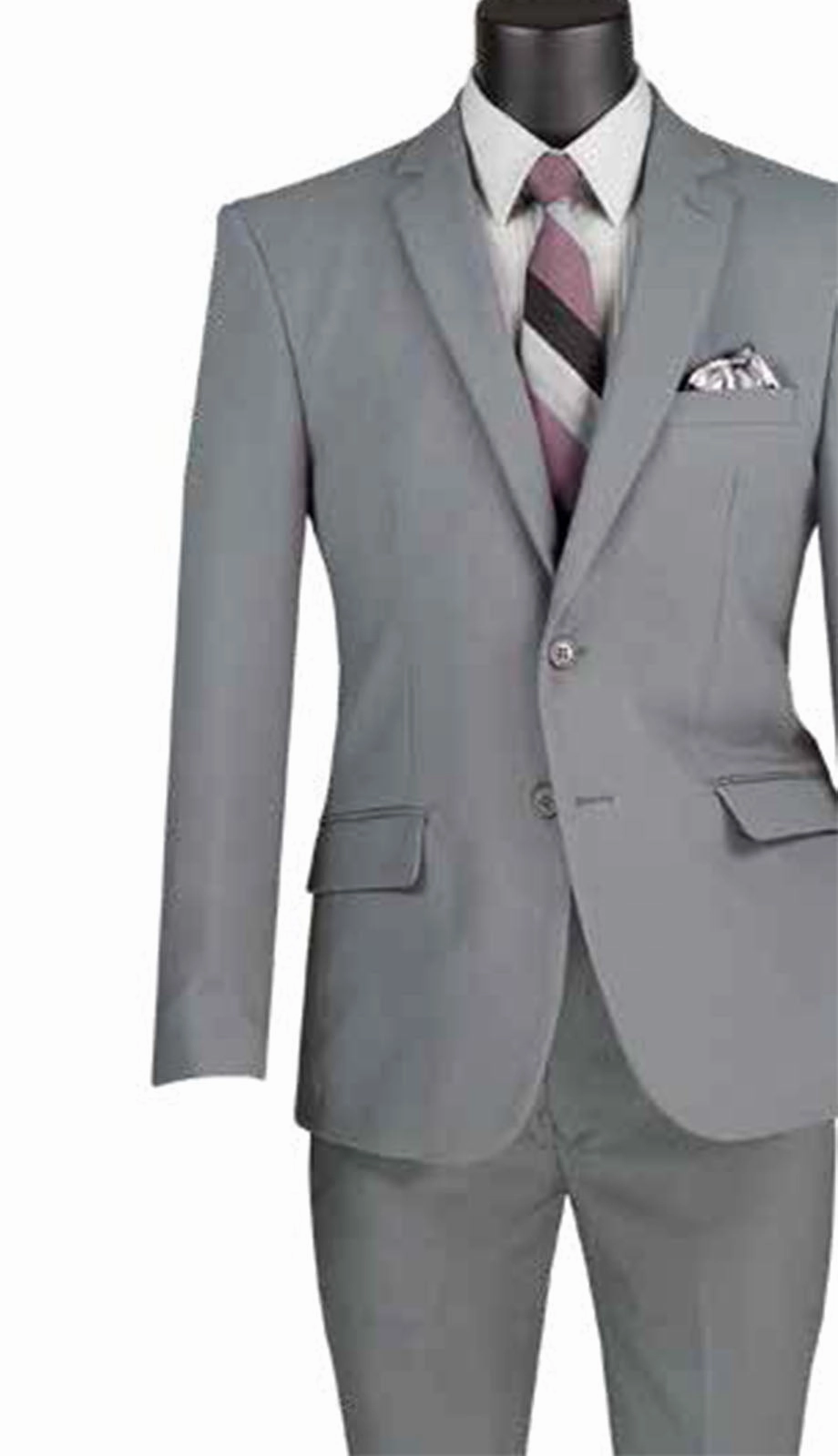 Vinci  S-2PP-MGRY Mens Suit