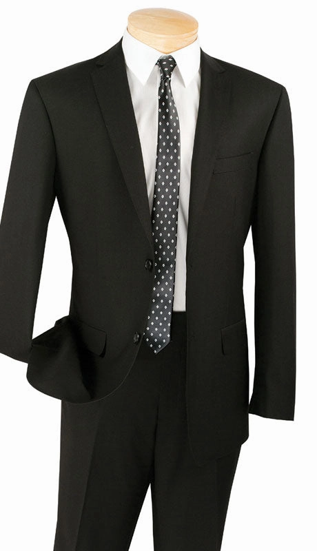 Vinci  SC900-12-Black   Mens Suit