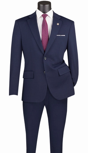 Vinci  SDX-3-NVY Mens Suit