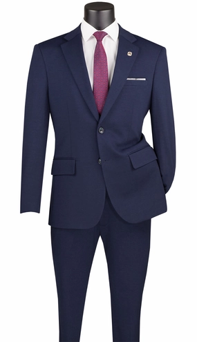 Vinci  SDX-3-NVY Mens Suit