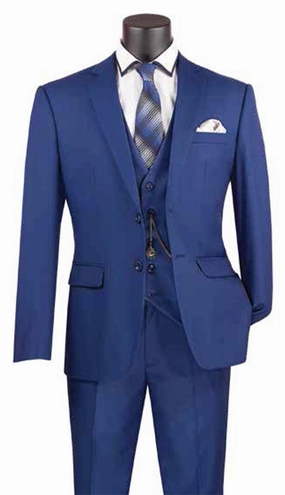 Vinci  SV2900-TBLU Mens Suit