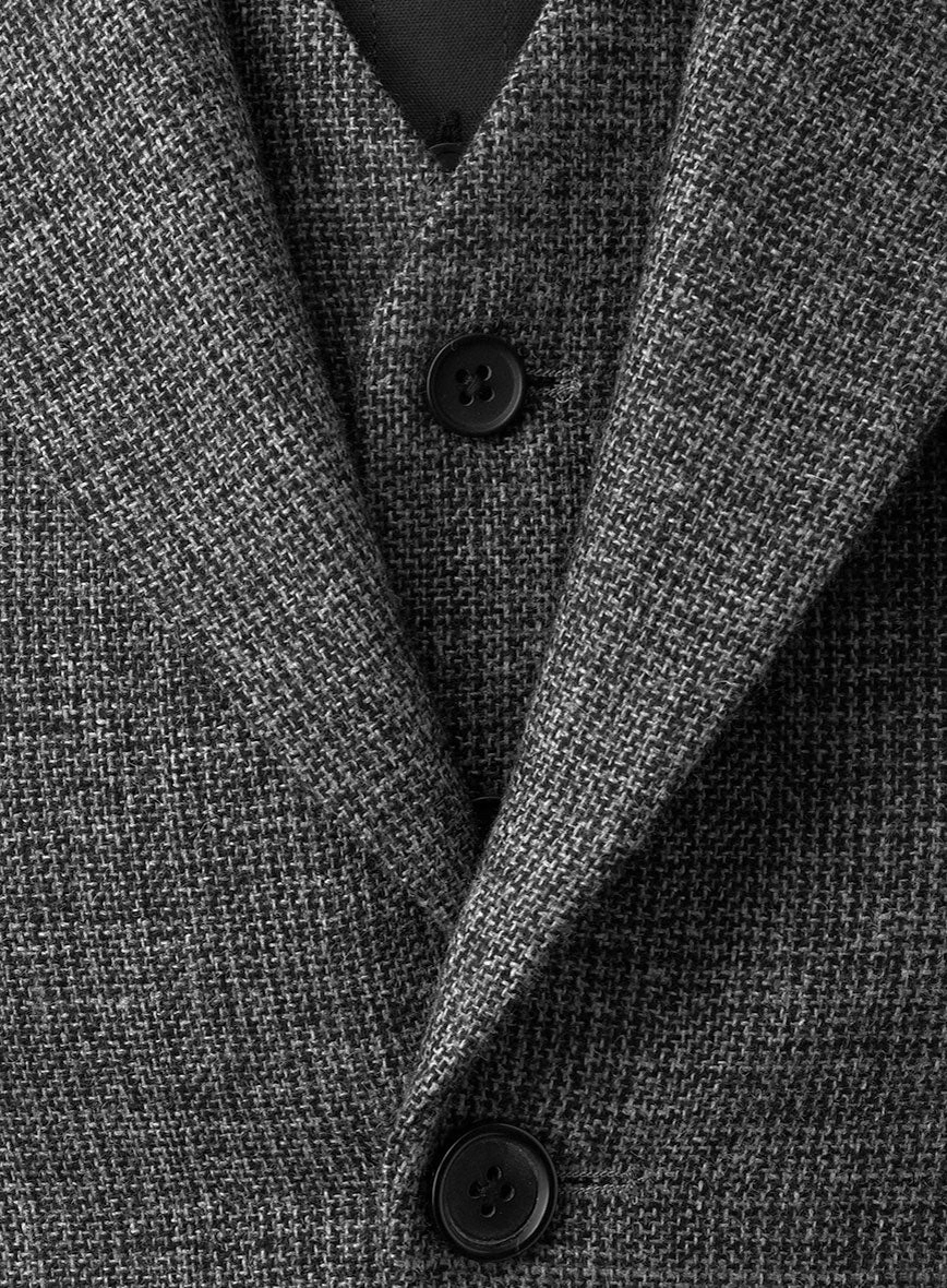 Vintage Glasgow Gray Tweed 3 Piece Suit