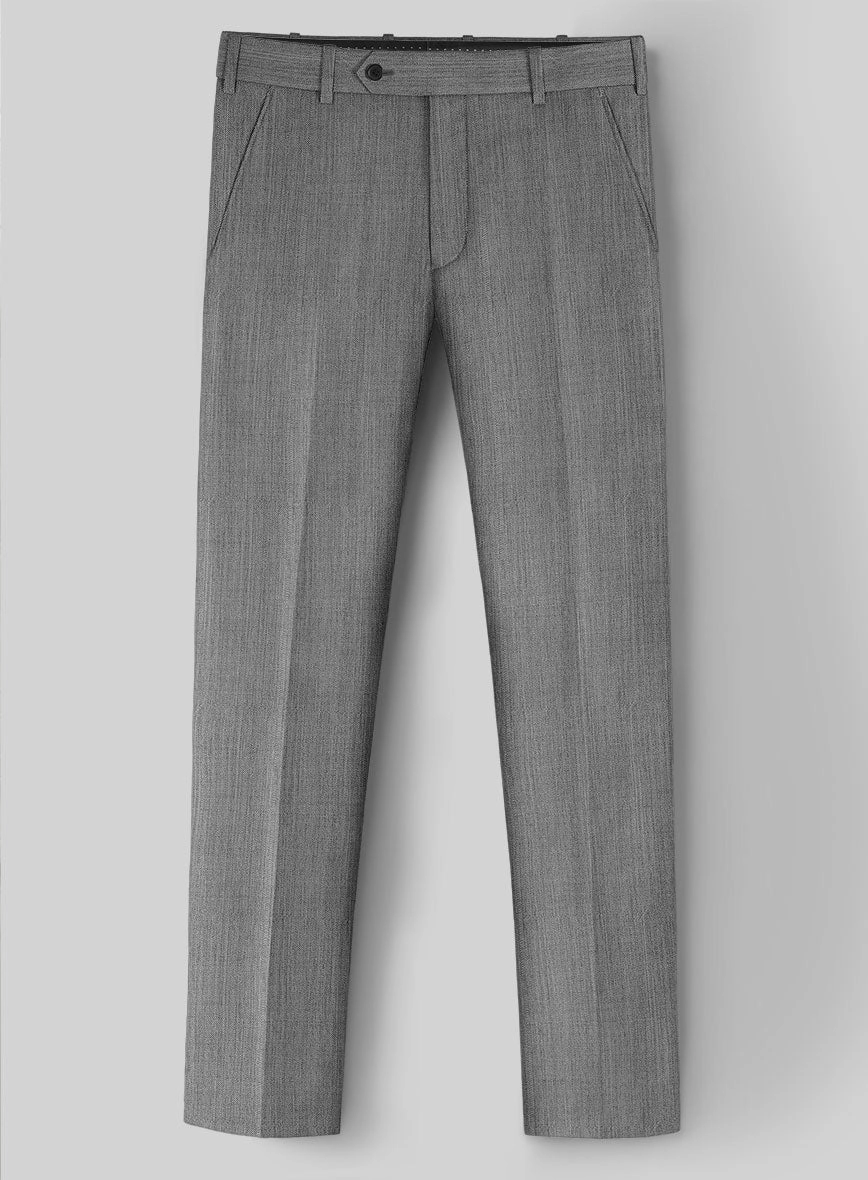 Worsted Mid Charcoal Wool Suit