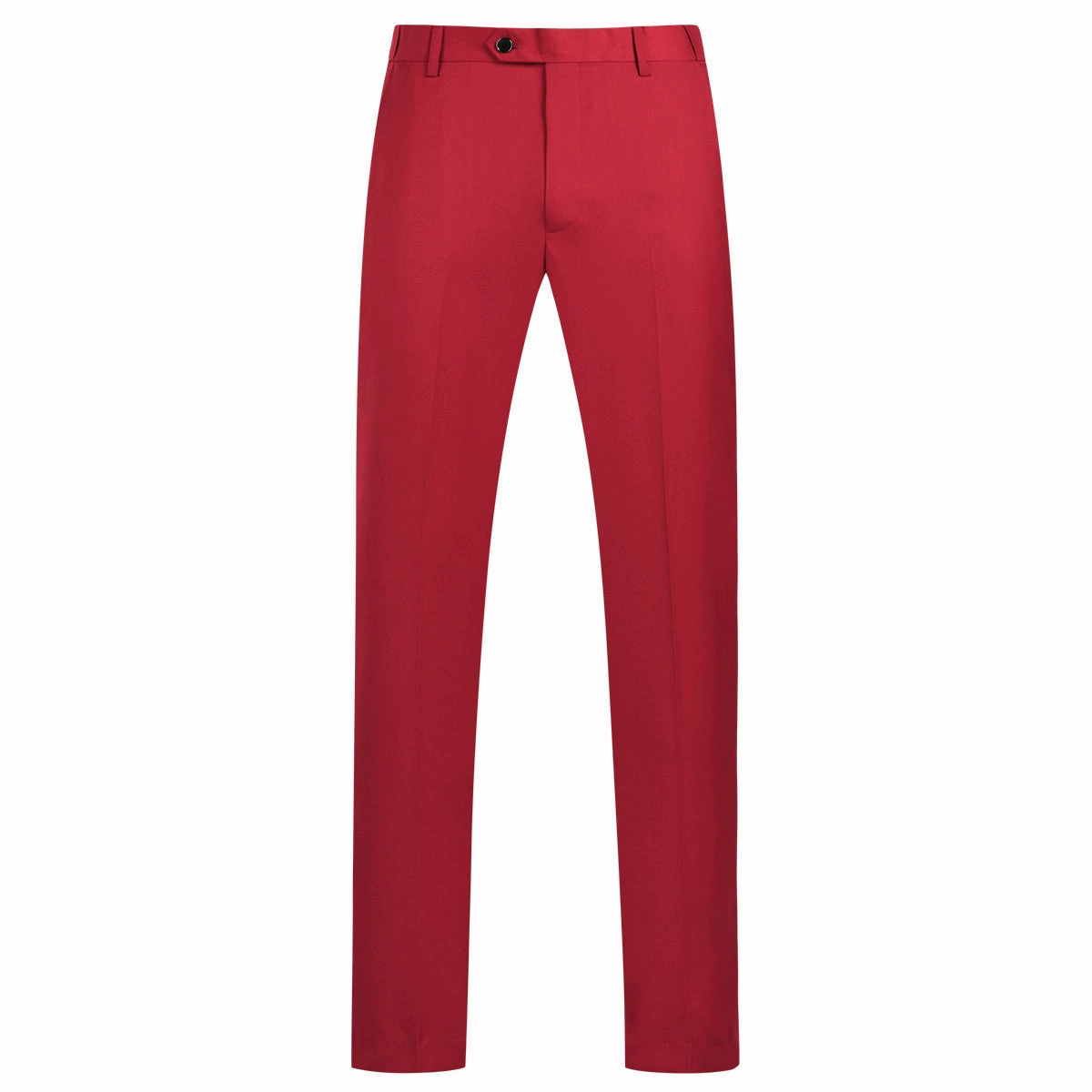 YFFUSHI Mens 3 Piece Suit Slim Fit One Button Solid Color Formal Dress Red